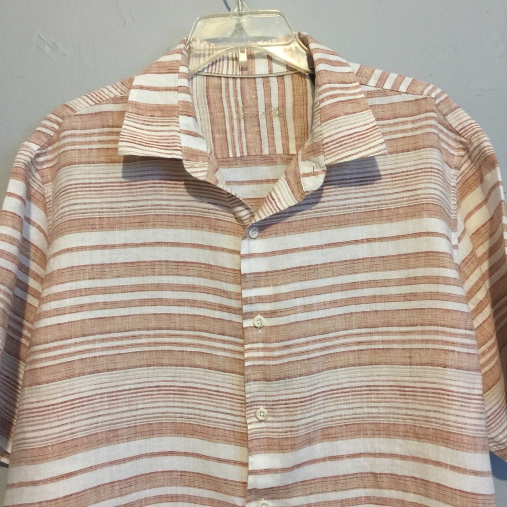 Tasso Elba Linen short sleeve polo shirt size XL - Picture 2 of 11